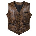 Heren leren vest 3