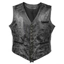 Heren leren vest 2