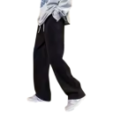 Heren losse jeans effen, met zakken, met koord, katoen en polyester 4