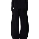 Heren losse zwarte jeans met zakken, viscose en polyester, moderne snit, comfortabel voor elke dag 2