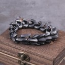 Heren massieve armband met een draak 6