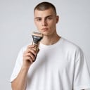 Heren scheerapparaat 3-in-1 Scheermes Trimmer voor baard en neus- en oorhaar Stalen messen van koolstofstaal Voor gezicht en lichaam 9
