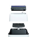 Heren scheerapparaat met dubbele scheermes 10000 t/min batterij 800 mAh Hypoallergene scheerfolie Elektrische baardtrimmer 2