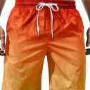 Heren shorts zwembroek Duhovaný design Potisk listů Tkanička in de taille Sneldrogend polyester Lichtgewicht materiaal Zomer strand zwembad 6