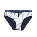 Heren slip zwemshorts Met koord Donkerblauw met strepen Polyester Sneldrogende Sportieve zwemshorts voor strand en zwembad 5