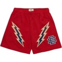 Heren sport mesh gym shorts casual shorts met bliksemprint snel drogende trainingsshorts voor de zomer 1