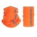 Heren sportieve sjaal tot 60 cm Effen polyester met zijstreep Licht warme accessoire voor buitenactiviteiten Comfortabele korte sjaal 5