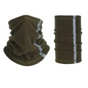 Heren sportieve sjaal tot 60 cm Effen polyester met zijstreep Licht warme accessoire voor buitenactiviteiten Comfortabele korte sjaal voor dagelijks gebruik 10