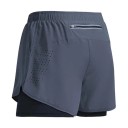 Heren sportshorts met zakken, snel drogend, ademend hardloopshorts, fitnesstraining, losse pasvorm, comfortabele sportkleding 4