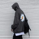 Heren sweatshirt met bloem 5