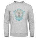 Heren sweatshirt met bomenprint F62 7
