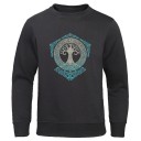 Heren sweatshirt met bomenprint F62 2