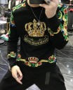 Heren sweatshirt met kroon 1
