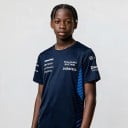 Heren T-shirt met korte mouwen in de stijl van een teamshirt van de Formule 1 met nummer 23 op de rug en blauwe strepen aan de zijkanten 4