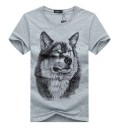 Heren T-shirt met print - WOLF 7