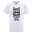 Heren T-shirt met uil T2164 1