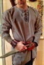 Heren T-shirt met veters F799 5