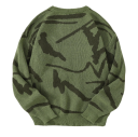 Heren trui met lange mouwen en ronde hals Eenvoudig patroon Elegante gebreide trui Herfst- en wintermode Polyester Verschillende kleuren 13