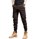 Heren werkbroek met toelopende pijpen Comfortabele werkbroek met zijzakken Duurzame broek voor werk en vrije tijd 3