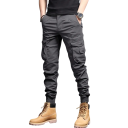 Heren werkbroek met toelopende pijpen Comfortabele werkbroek met zijzakken Duurzame broek voor werk en vrije tijd 6