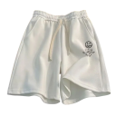 Heren wijde casual shorts met emoji-print Dunne zomerse losse shorts met een comfortabele pasvorm Stijlvolle vrijetijdsshorts voor thuis en buitenshuis 2