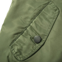 Heren winddichte winterjas met rits en capuchon effen KATOEN POLYESTER met zakken en voering verschillende kleuren 4