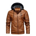 Heren winter leren jas F1080 4