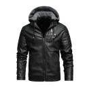 Heren winter leren jas F1080 3