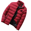 Heren winterjas Gewatteerde jas met vulling Sportjas met rits Warme jas voor de winter Praktische zakken Windbescherming 2