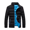 Heren winterjas Gewatteerde jas met vulling Warme lichtgewicht jas voor koud weer Opstaande kraag Sportjas met ritszakken Winterjas 2