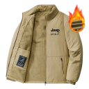 Heren winterjas Winddicht warme uitvoering Rits Sluitingen Praktische zakken Duurzaam polyester ontwerp Comfortabele winterjas 6