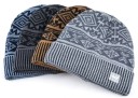 Heren wintermuts met kerstborduursel J2633 2