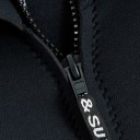 Heren zwarte neopreen overall met rits op de rug en lange mouwen voor duiken, snorkelen en watersporten 3