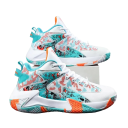 Herenbasketbalschoenen Kleurrijke schoenen Antislipzool Herensportsneakers Demping Ademend 6