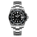 Herenhorloge van roestvrij staal, 35-39 mm, waterdicht, duiken, lichtgevende wijzers, vouwsluiting, zakelijk, casual, sport 11