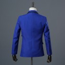 Herenjas met 3D zilveren bloemen J2670 22