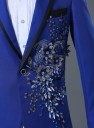 Herenjas met 3D zilveren bloemen J2670 25