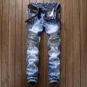 Herenjeans met knieritsen 2