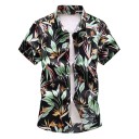 Herenoverhemd met bloemen F602 4