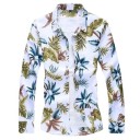 Herenoverhemd met bloemen F626 11