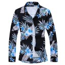 Herenoverhemd met bloemen F626 7