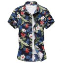 Herenoverhemd met bloemen F688 3