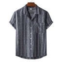 Herenoverhemd met patroon F434 25