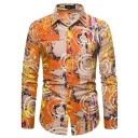 Herenoverhemd met patroon F704 7