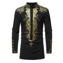 Herenoverhemd met patroon F749 6