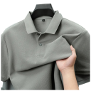 Herenpoloshirt met korte mouwen Effen uitvoering Knopen sluiting Kraag Katoenen materiaal Stijlvolle basisgarderobe 19