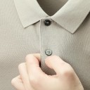 Herenpoloshirt met korte mouwen Effen uitvoering Knopen sluiting Kraag Katoenen materiaal Stijlvolle basisgarderobe 4
