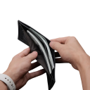 Herenportemonnee 12 x 10 cm PU-leer Praktische portemonnee voor pasjes en contant geld Elegant accessoire voor heren 5