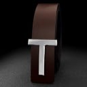 Herenriem van echt leer, 3,7 cm breed. Elegante leren riem met metalen gesp. Klassiek accessoire. Hoogwaardig vakmanschap. Geschikt 3