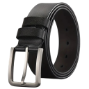 Herenriem van echt leer, breedte 3,8 cm. Hoogwaardige leren riem met een duurzame gesp van zinklegering. Elegante riem voor jeans, pantalons en pakken. 1